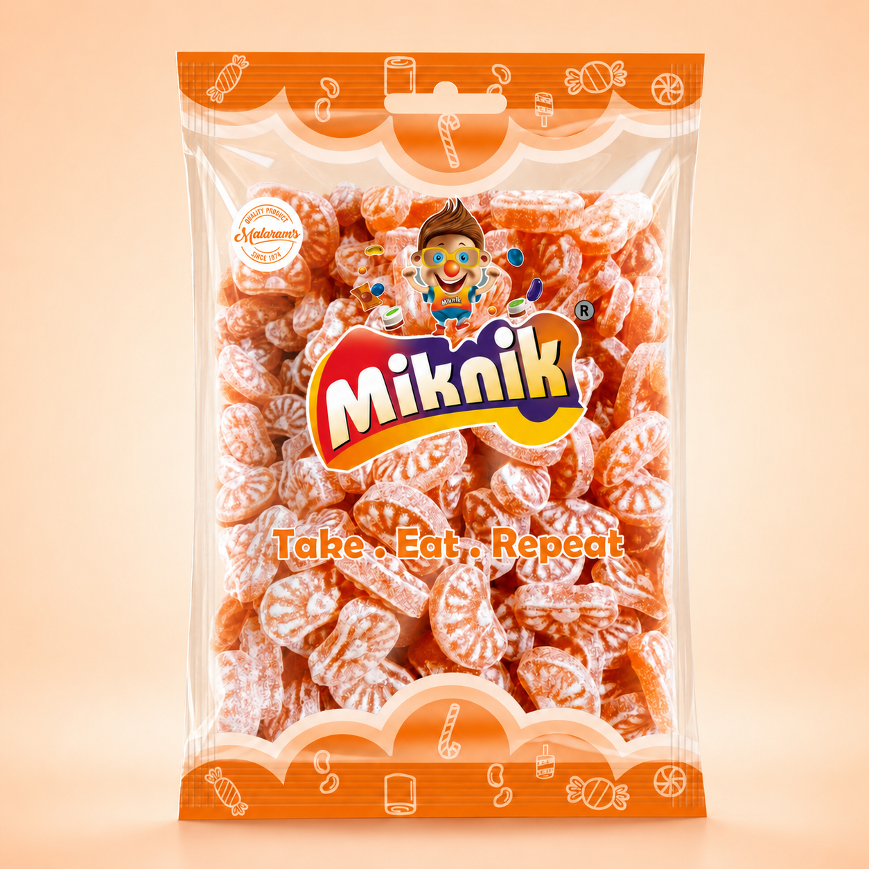 Orange Candy Pouch