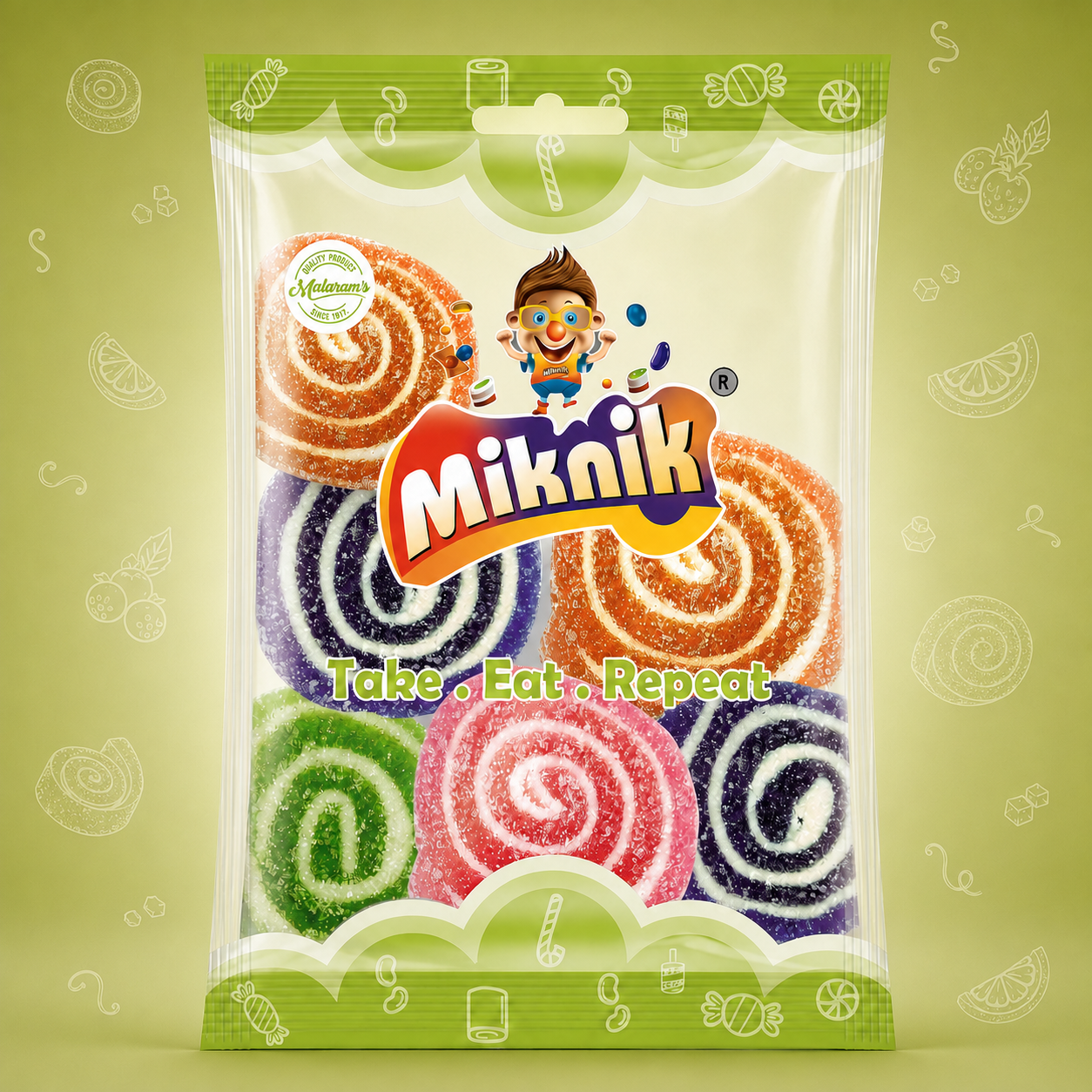 Swiss Roll Jelly Pouch