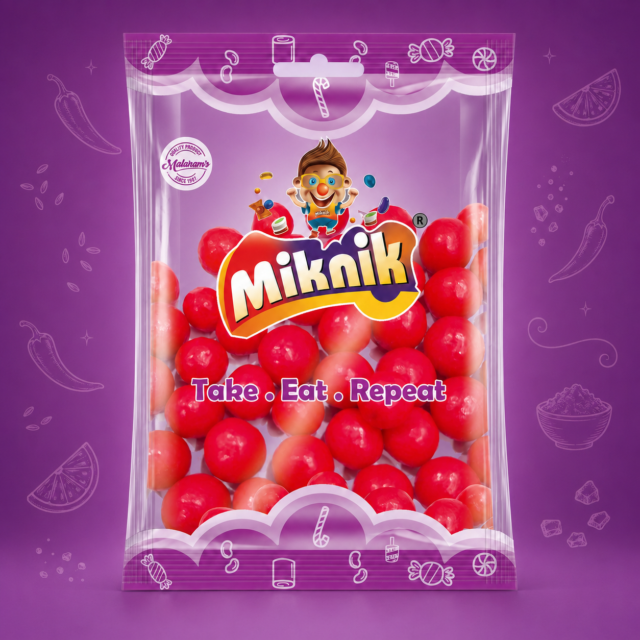 Chatpati Red Goli Pouch