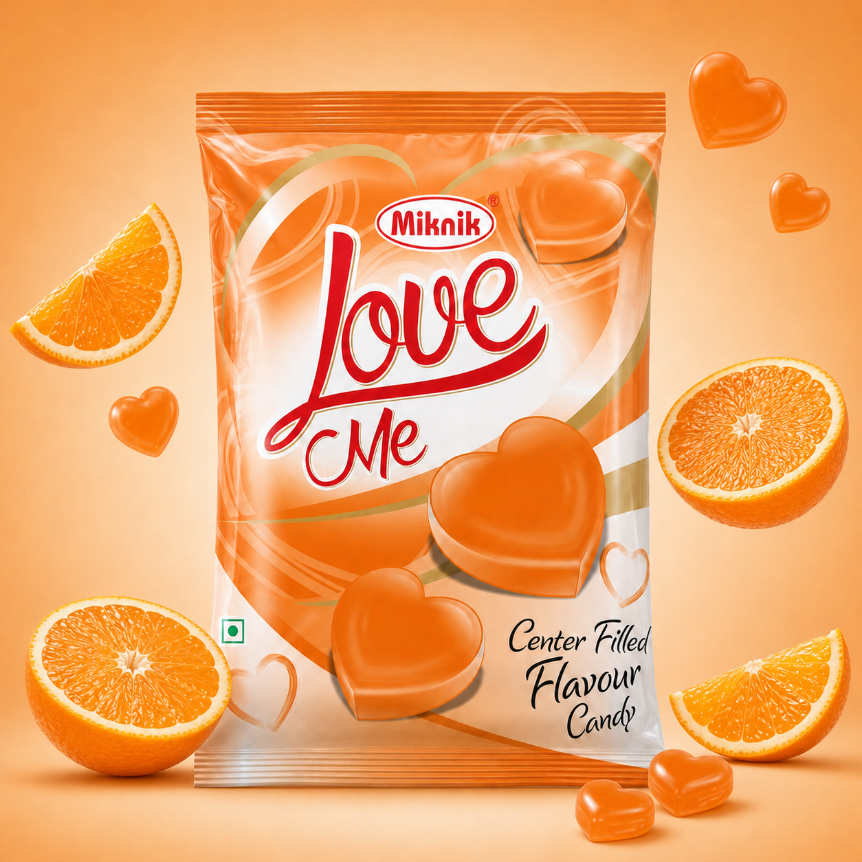 LoveMe Orange Candy Pouch