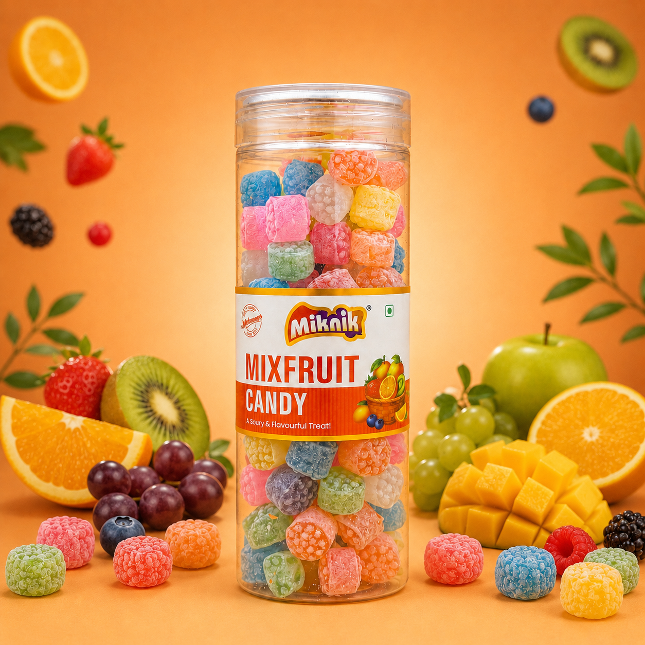 Mix fruit Candy Can